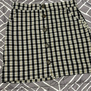 Hollister plaid mini skirt Medium